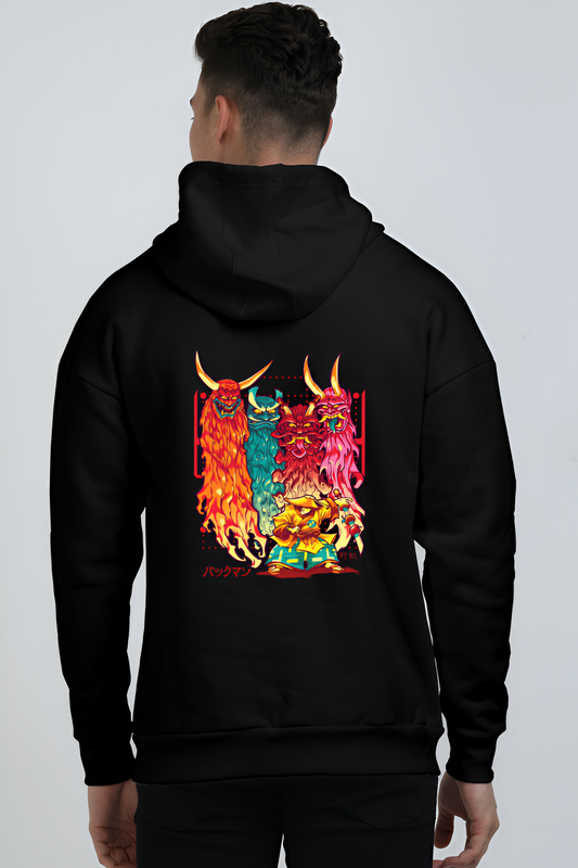 Pakku Man Premium Hoodie with exclusive streetwear graphic design by Belavere.